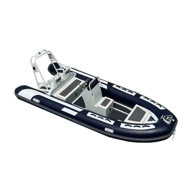 เรือ RIB 480 ขนาด 16 ฟุต แบบกึ่งแข็งจากไฟเบอร์กลาสและอลูมิเนียม เรือพอง Hypalon/PVC