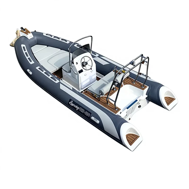 Luxury 480-Center Console Rigid Fiberglass RIB Boat with Aluminum Hull