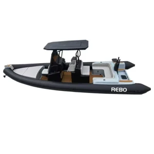 RIB 760 aluminum boat body 24.6-foot (580-centimeter) luxury inflatable sports boat with PVC high-pressure tubing for 13-person external engine