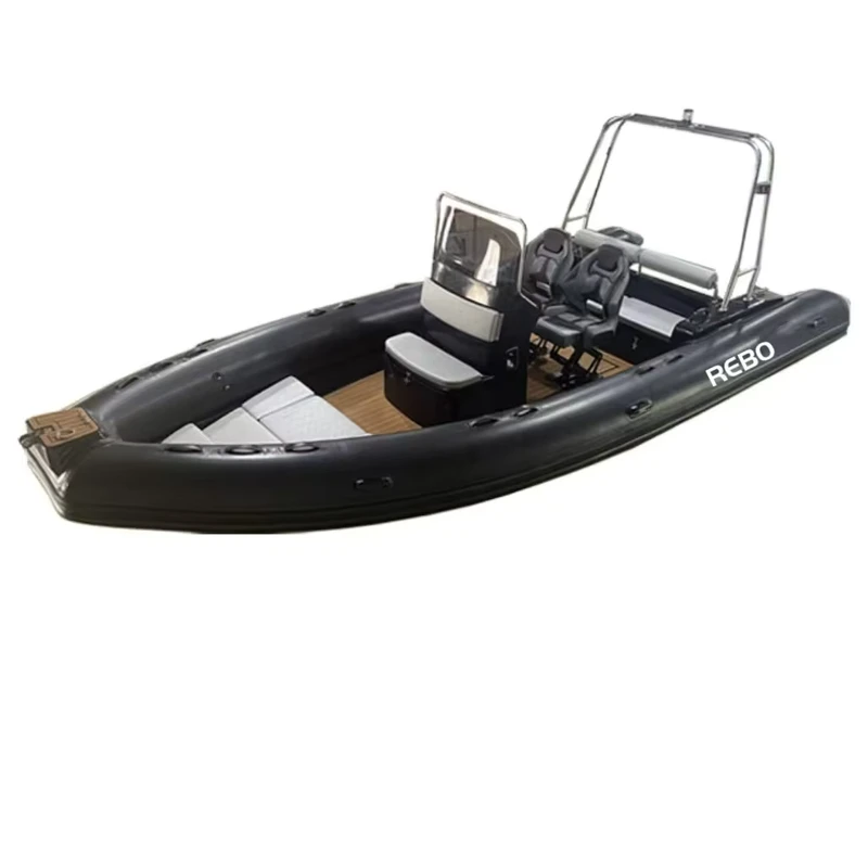 RIB 760 7,62 m semi-rigid Fiberglas-Aluminium RIB-Boot mit Hypalon PVC-Aufblasung
