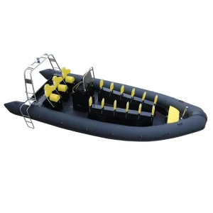Fiberglass RIB Boat 7m Deep-V Hull Heavy ORCA Hypalon Inflatable RIB Passenger Boat RIB700 With CE Certificate