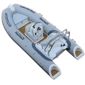 RIB Boat Inflatable Hypalon Fishing RIB 390 Boat with Outboard Motor