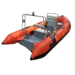 RIB410 PVC/Hypalon-Inflatable Fiberglass Sport Fishing Boat with Ribs