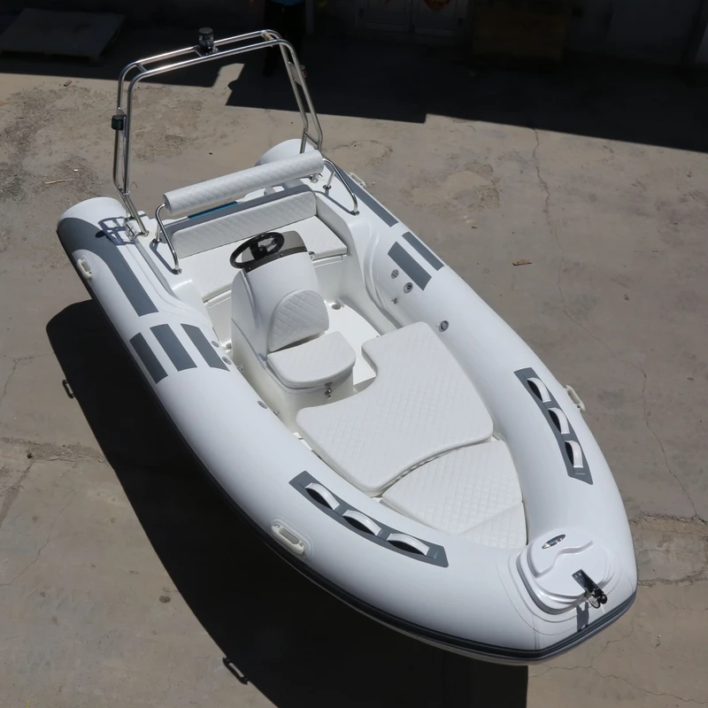 เรือยาง RIB430 PVC/Hypalon สำหรับเล่นเวคบอร์ด พร้อมที่วางเบ็ดตกปลา RIB 430