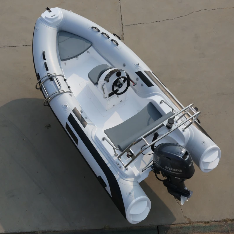 Bateau pneumatique rigide RIB430 en PVC/Hypalon avec station de contrôle central