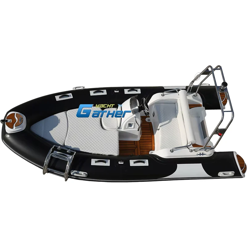 Kayak inflable de fibra de vidrio RIB430C de PVC/Hypalon con quillas