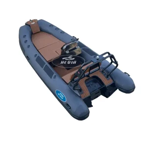 RIB480 CE 4.8 Meter Rubber Small Boat Rib 480 Small Inflatable Boat With Central Console 16 Foot Rigid Inflatable Boat 8 People Capacity