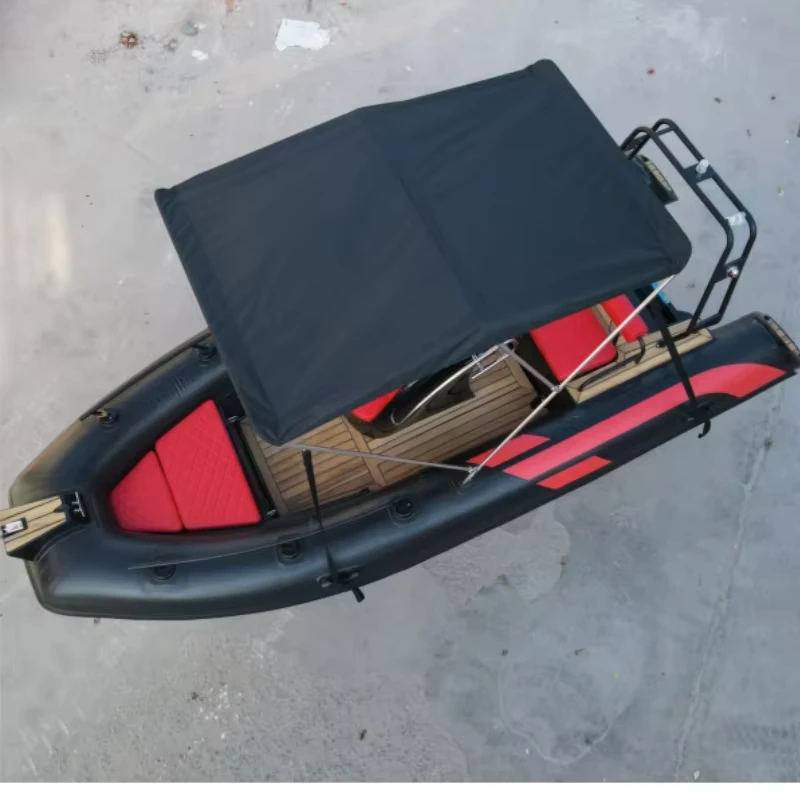 RIB480 スポーツヨット 4.8m 膨張PVCハル 繊維強化プラスチック ハイパロン 船外機 6人乗り