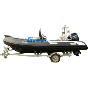 RIB480C 16ft Customized Fiberglass Deep V Hull Hypalon Rib Rigid Inflatable Fishing Boat For Boat Owners With Engine