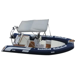 고속 럭셔리 스포츠 낚시 경량 RIB480C 하이팔론/PVC 경량 인플레이터블 카약 1.2mm 유리 섬유 선체 안정적인 접이식 외부 드리프트