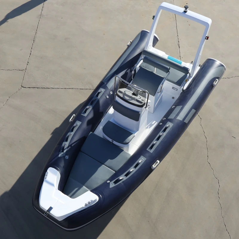 RIB520 Прямые продажи надувной лодки из стекловолокна, вместимость 8 человек, прочная и устойчивая