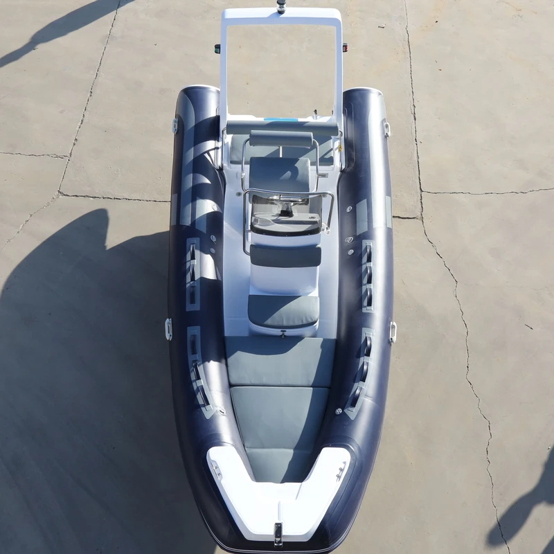 RIB520 Lambung Fiberglass Perahu Inflatable Keras Perahu Rekreasi Cina