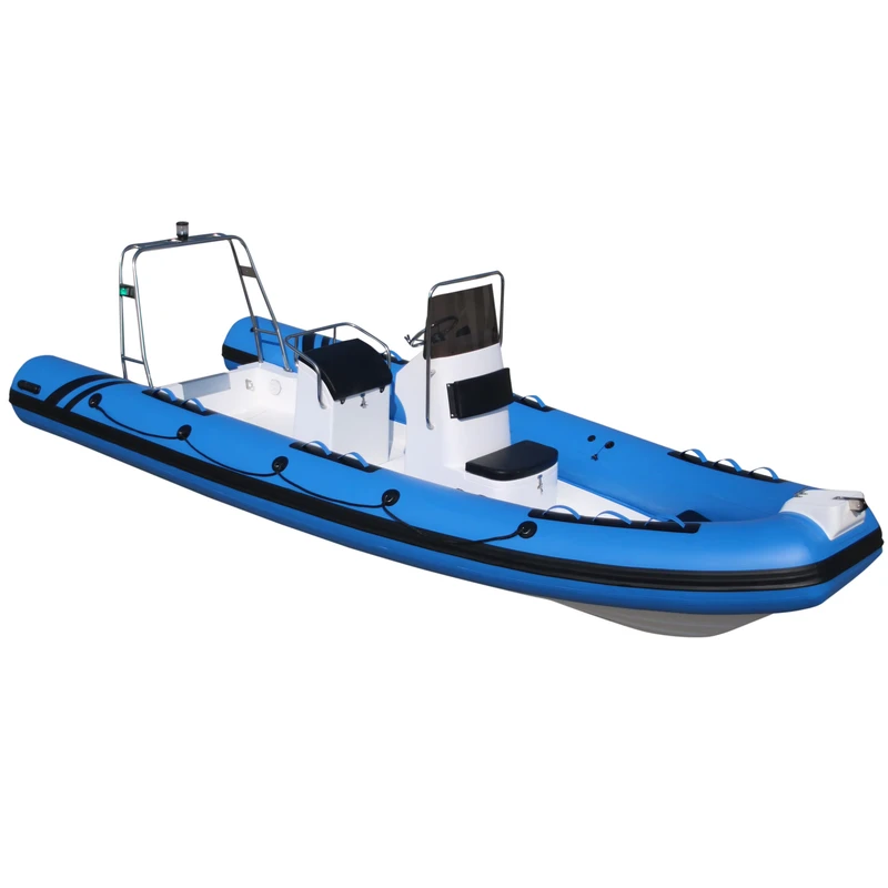 Надувная лодка RIB580AJR класса люкс с корпусом из стекловолокна и скоростным патрульным катером для водных видов спорта, океана, водного отдыха, для дайверов, на 6-7 человек