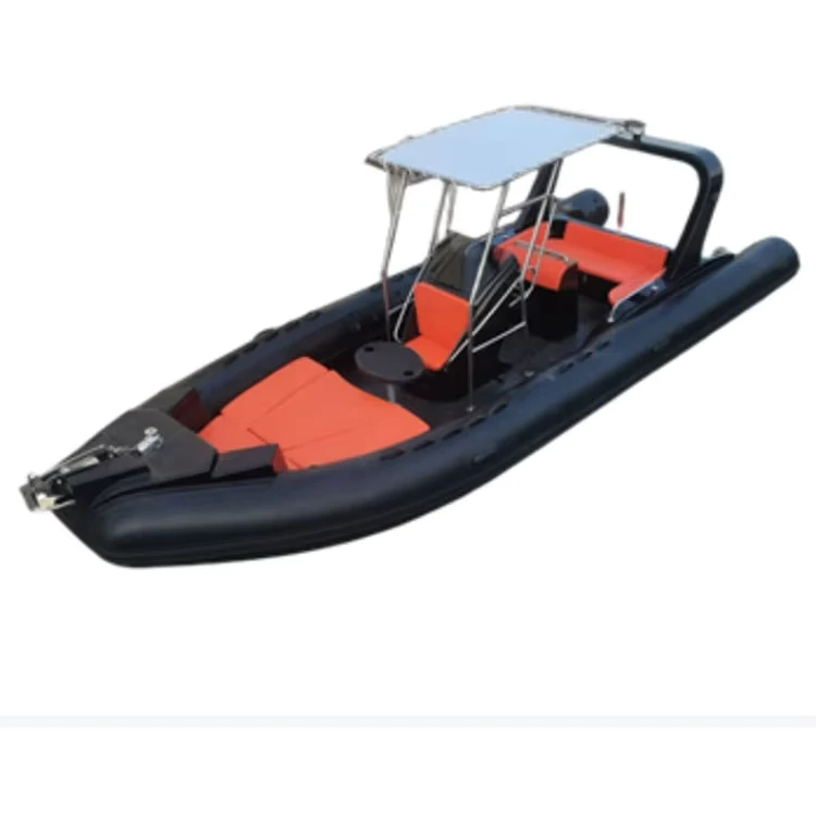 RIB 7,6 м, жесткая консоль, ПВХ, стеклопластиковая лодка с ребрами из гипалона