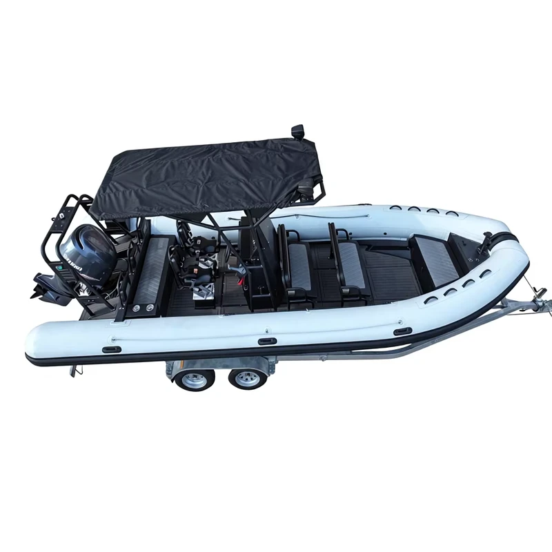 เรือ RIB760 รุ่น RIB 760 PVC ไต้หวัน SeaGel ฝรั่งเศส Orca SeaGel รูปตัว V ลึก เรือยางแข็ง