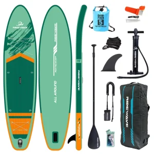 RIDEWAVE OEM Inflatable Paddle Board Drop Stitch Eco Friendly Portable Surfing Fishing Customized Size