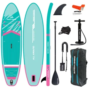 RIDEWAVE10’6” Stand Up Paddle Board Inflatable Sup Board For Ocean Lake Surfing Yoga Fishing Water Sports