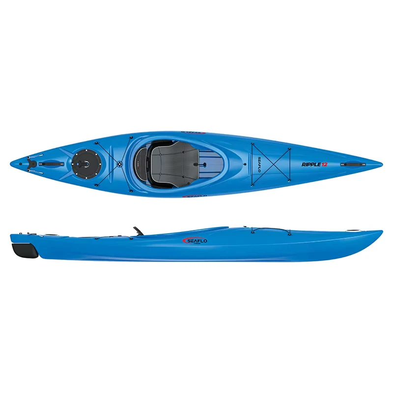 RIPPLE12 12 Feet Plastic Sit in Kayaks Smaller Sea Kayak With Sparcious Seat Leg Lifter Dry tech Seat Cushion Boat