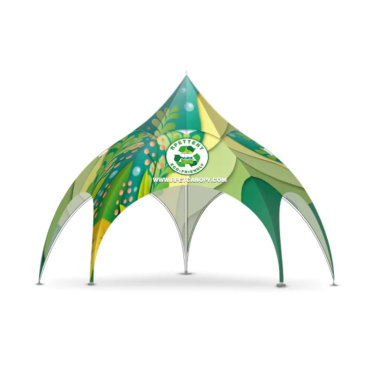 RPET benutzerdefinierte nachhaltige Werbe-Bogen-Dome-Zelt Messezelt 16'x16' (4,8mx4,8m)