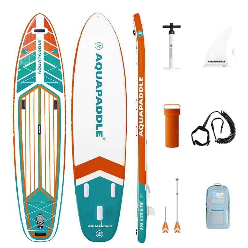 RS Tavola da Paddle Gonfiabile Colorata Eco-Friendly Portatile Tutto Intorno Sistema a 3 Fin Professionale SUP