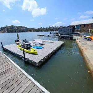 Raft Dock Luchtmat Jet Ski Platform Aangepaste Drijvende Opblaasbare Dock met Dak Zoutwater