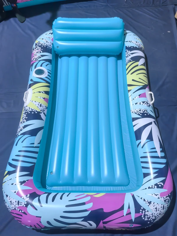 Raft gonfiabile con cuscino, lettino da sole gonfiabile, piscina estiva gonfiabile
