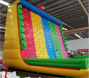 Rainbow Inflatable Climbing Wall Commercial Grade Kids’ Amusement for Events