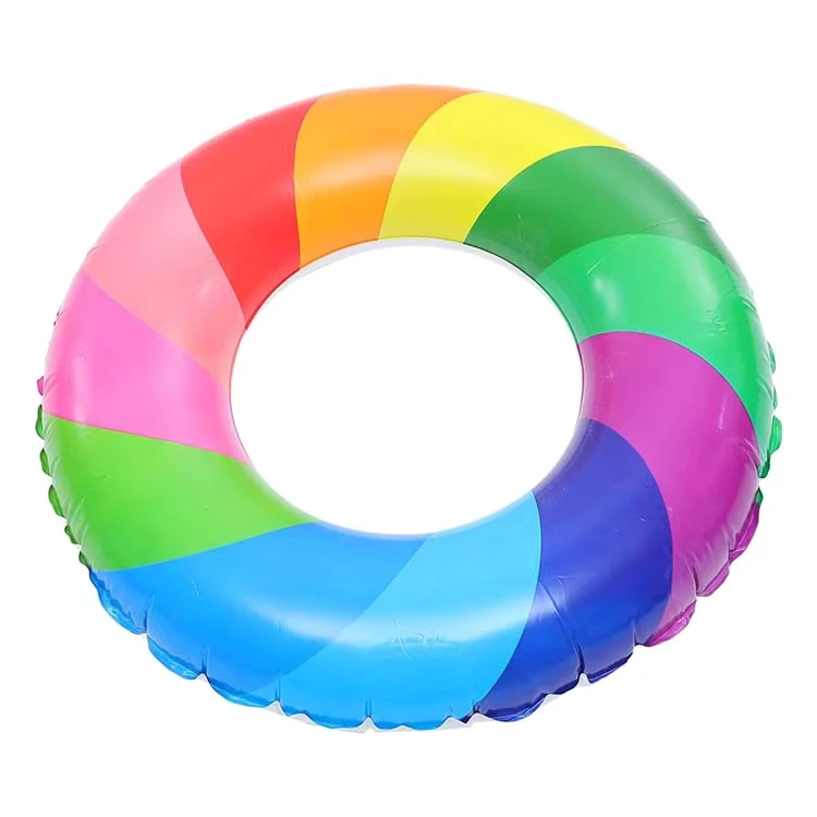 Anillo de natación inflable arcoíris para niños, flotadores de piscina, anillo de natación para niños, fideos de piscina, seguridad en la piscina