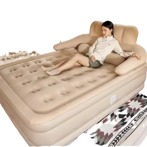 Ready Made PVC Inflatable Orthopedic Tight Top Memory Foam 25cm Thick Elevated Backrest Foldable Home Furniture Modern