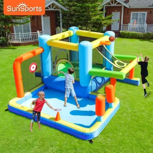 Recommendation Inflatable Bounce House Combo Slide Bouncy Castle Jumping Castle Multifunctional Toy Kids 4