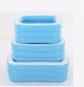 Rectangular Above Ground Frame Pool Family Inflatable Plastic PVC Swimming Pool Eco friendly Safe Large Adult Swimming Pool