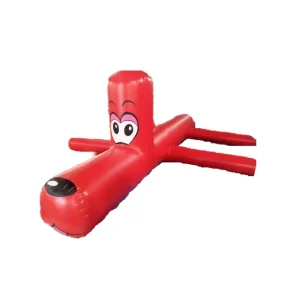 Red Airtight Floating Water Dog Toys outdoor Sports Inflatable Water Amusement Park Equipment for Sale