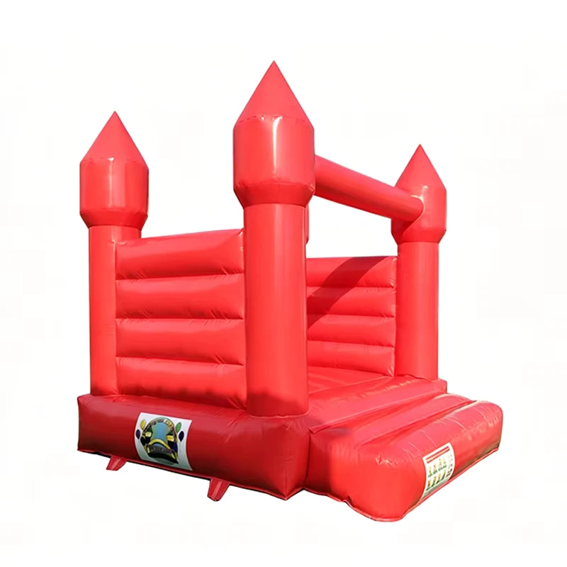 Château gonflable rouge, maison gonflable, château gonflable 10*10 pieds, location de fête gonflable pour mariage, aire de jeux intérieure