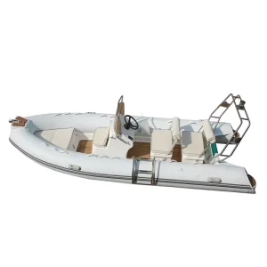 Barco de consola central reforzado de 16 pies, barco de aluminio y fibra de vidrio, bote inflable de 4.8m