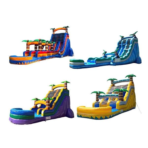 Ván Trượt Nước Inflatable Chịu Lực Cao 1000kg Thân Thiện Với Môi Trường Với Bảo Hành 2 Năm Dành Cho Thuê Tiệc Bể Bơi