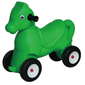 Jouet à chevaucher en design cartoon, amovible, durable et sûr, avec double fonction et roues pour le jeu intérieur et extérieur.