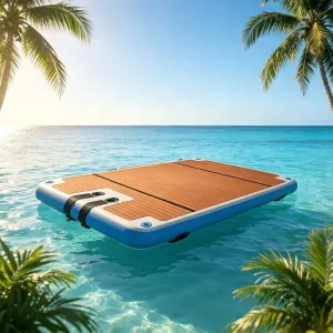 Rental Business Modular Water Float Platform Swim Platform Floating Island for Family Water Fun