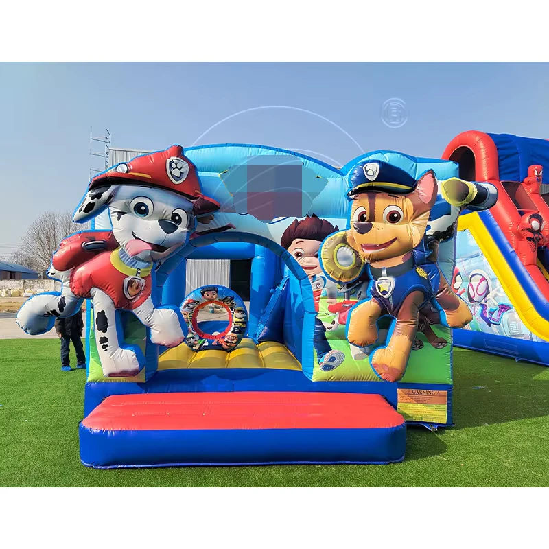 Rental Grade Paw Dog Inflatable Bouncing Castle Toddler Inflatable Jump House Combo Bouncy Castle Kids Play Inflatable Bouncers