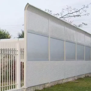 住宅用音障壁、トップカーブ道路騒音バリア、金属シャッター、ポータブル音壁、交通音を減少させるフェンス