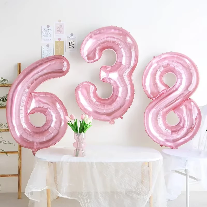 Balões de Números Gigantes Reutilizáveis em Folha 0-9 Balão de Mylar para Celebração de Graduação e Aniversário
