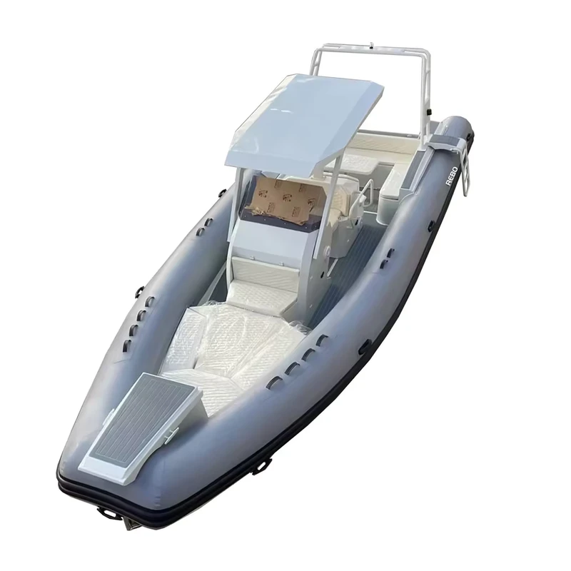 Barca gonfiabile di lusso in alluminio RIB 860 con motore