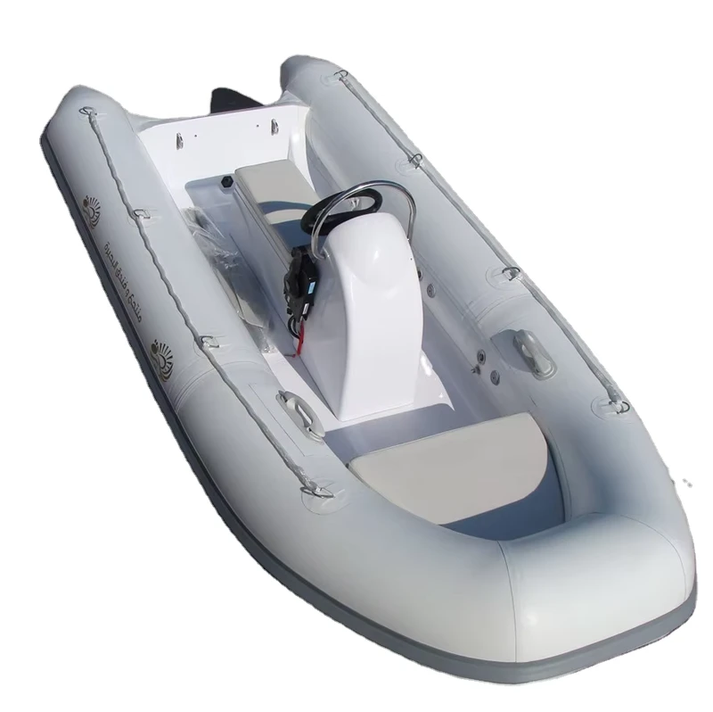 เรือยาง RIB 380 เรือยางแข็งพร้อมท่อ PVC สำหรับกีฬาทางน้ำ