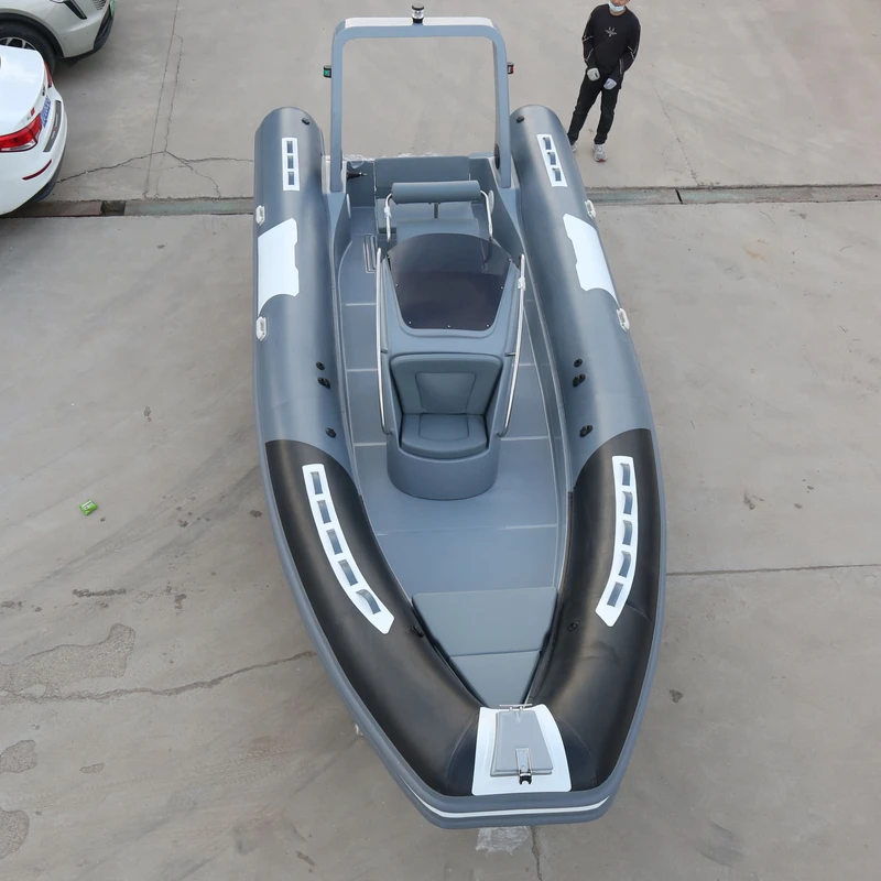 Barco Inflável RIB 680 em Hypalon PVC com Fibra de Vidro - Barco de Pesca