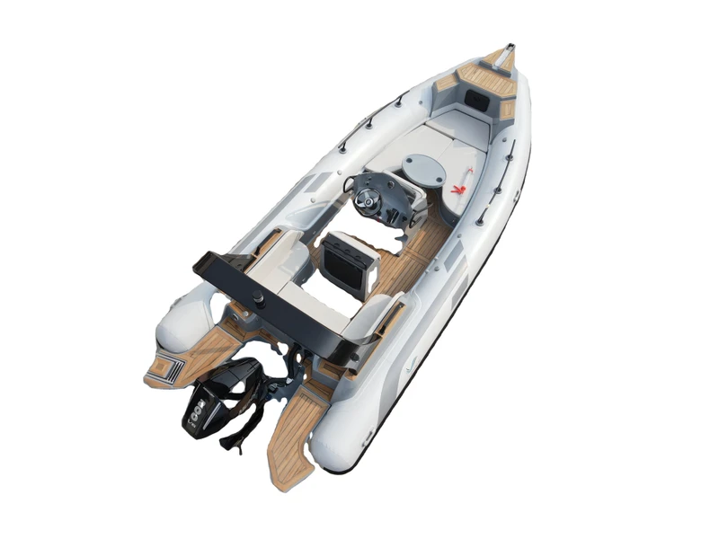 Rib700 연한 회색 7.0미터 23피트 인플레이터블 스포츠 낚시 보트 가족 여가용 수상 보트