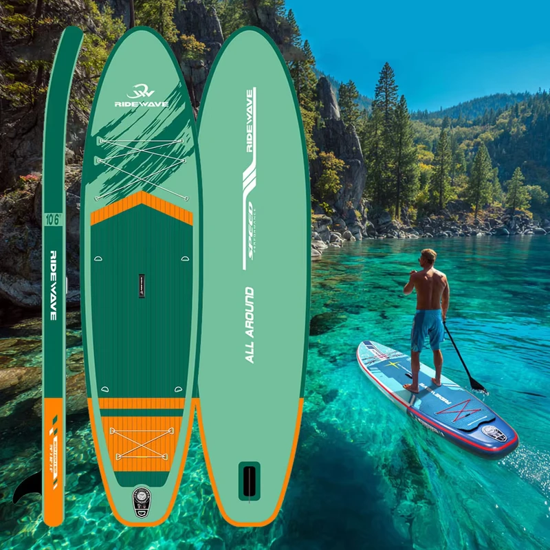 Ridewave Inflatable Paddle Board Surfing OEM ODM BSCI Certified Manufacturer SUP Paddleboard With Accessories