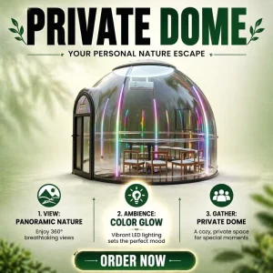 Romantic DIY Inflatable Bubble House Tent for Couples Camping Holiday & Resort Getaway Birthday Party Decoration Capsule Hotel