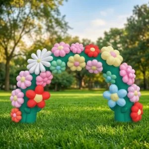 Romantic Inflatable Flower Arch Wedding Party Entrance Decor