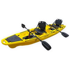 Rotational Molding Double Person PE Hard Pedal Kayak with 3.1 4m Length for Ocean Fishing