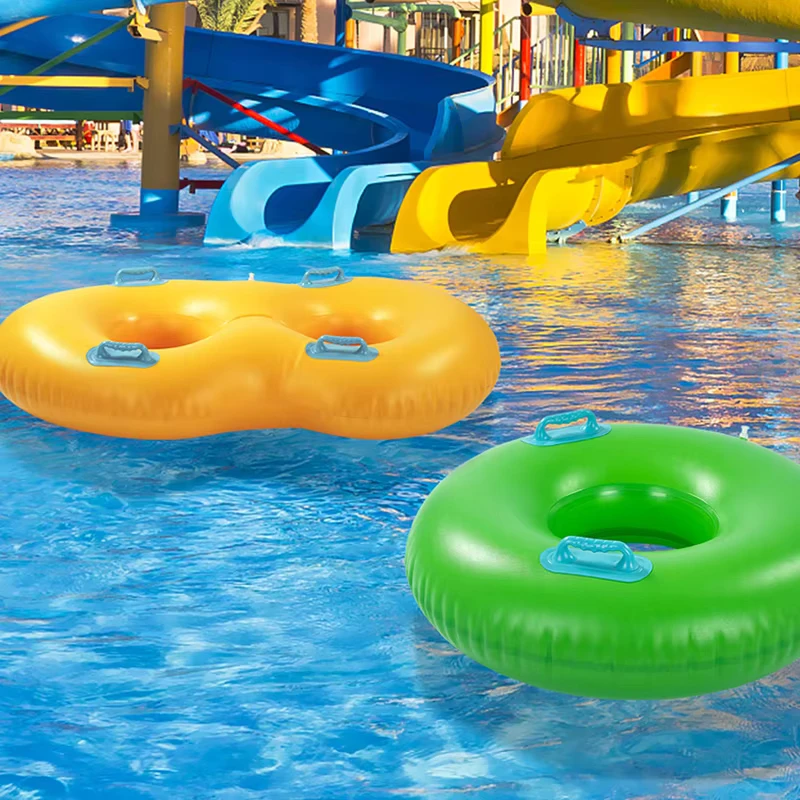 Vòng bơi phao tròn Inflatable Floating Ring Bơi sông với tay cầm