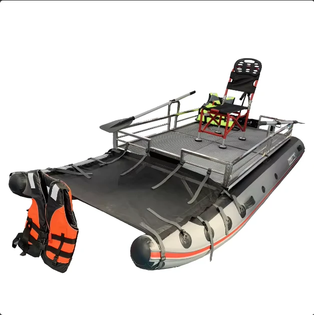 เรือยาง Catamaran มีพื้นหนา เรือยางไม้ พลาสติก เรือยางตกปลา เรือ Inflatable เรือคายัค